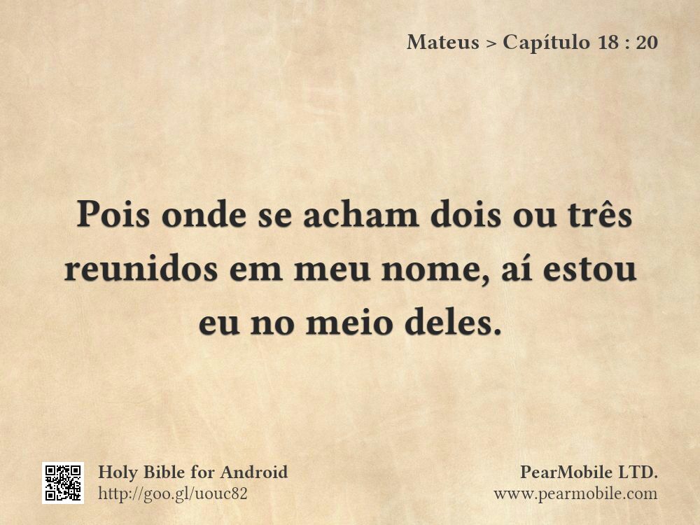Mateus, Capítulo 18:20